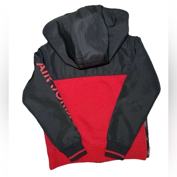 Boy's Air Jordan Jackets Red Logo Coat & Turquoise Zip Hoodie Size XS 4 Lot Of 2 - Picture 4 of 12